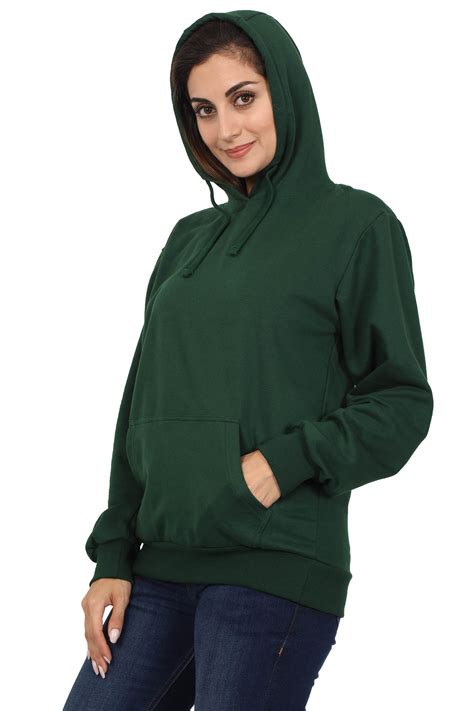 green pullover hoodie women's